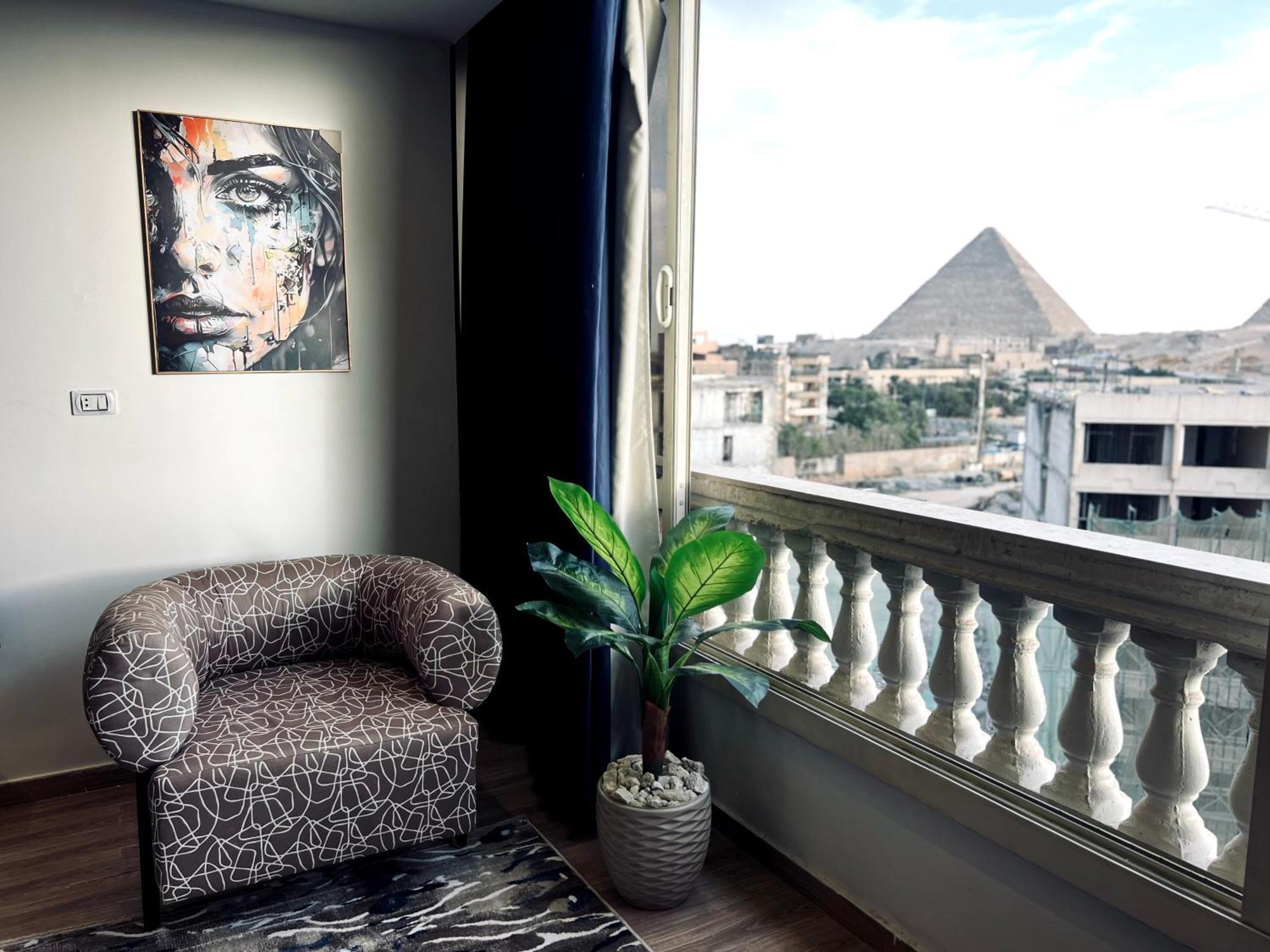 Grand Pyramids Inn Kafret el-Gabal Eksteriør billede